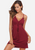 Caswel V-Neck Lace Trim Nightgown