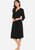 Zerisa Loose V Neck Self Belt Robe