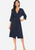 Zerisa Loose V Neck Self Belt Robe