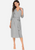 Zerisa Loose V Neck Self Belt Robe