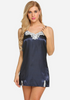 Continental Satin Hem Lace Nightgown