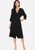 Zerisa Loose V Neck Self Belt Robe