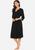 Zerisa Loose V Neck Self Belt Robe