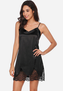 Nova V-Neck Lace Nightgown