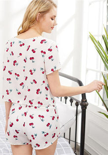 Cherry Pajamas Set
